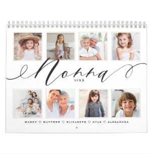 Gift for Nonna Foton för barnfamiljer Kalender
