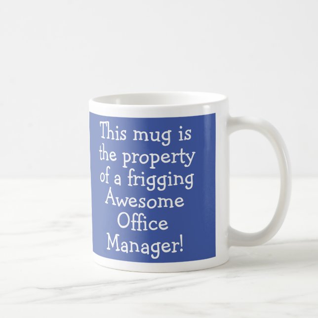 Gift för Office Manager-kaffe Mugg (Höger)