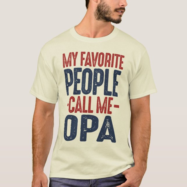 Gift för Opa T Shirt (Framsida)
