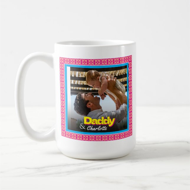 Gift for Pappa - Anpassningsbar Photo Fars dag Pre Kaffemugg (Vänster)