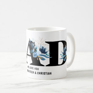 Gift för Pappa med Children Namn Kaffemugg