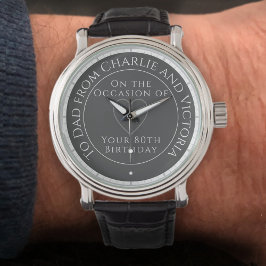 Gift för Pappa på hans 80:e födelsedag Armbandsur