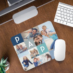 Gift för Pappa | Pappa Modern Många Photo Grid Musmatta<br><div class="desc">Skicka en vacker personlig musknapp till pappa som han kommer att hålla för evigt. Fotokollage för speciell personlig med musen över visning 9 av dina egna speciella familjefotografier och -minnen. Vår design har en modern 9-fotosamlingsladdsdesign med "pappa" brev som visas i rutnätsdesignen.</div>