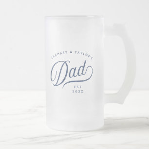 Gift för Pappa Snyggt Pappa Anpassningsbar Gift Frostat Ölglas