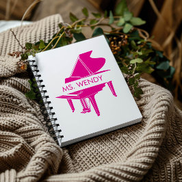 Gift for Piano Teacher Grand Piano Anteckningsbok