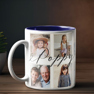 Gift for Poppy Farbarn Fotokollage Kaffemugg