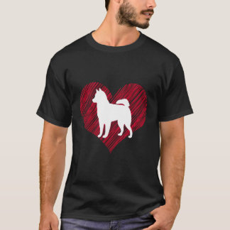 Gift för Siberian husky Älskare i Kärlek i Hund fö T Shirt