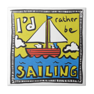 Gift för sjöman eller Yachtsman Kakelplatta