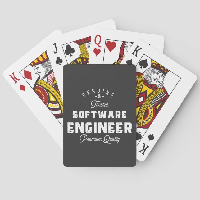 Gift for Software Engineer Casinokort (Baksidan)