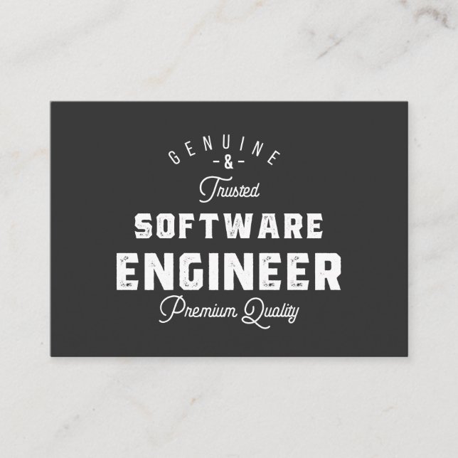 Gift för Software Ingenjör Visitkort (Framsida)
