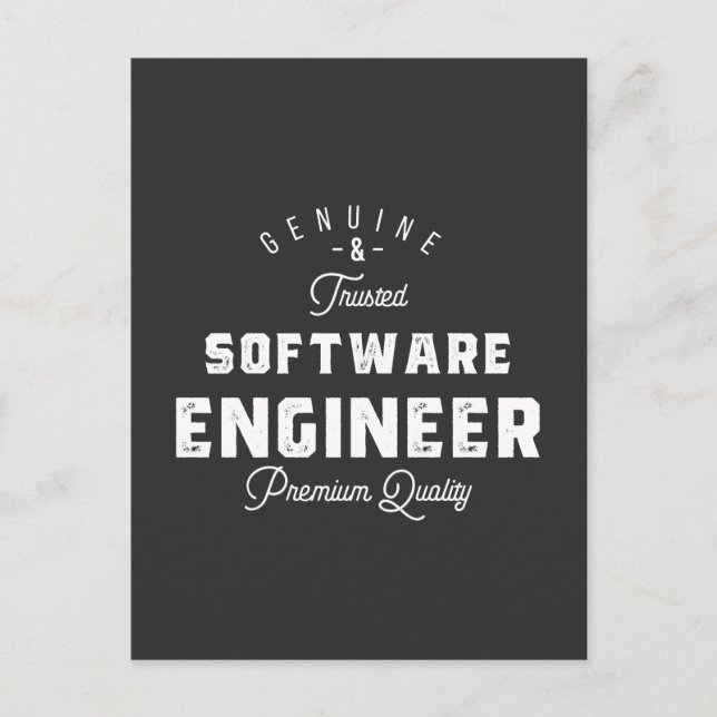 Gift för Software Ingenjör Vykort (Framsida)