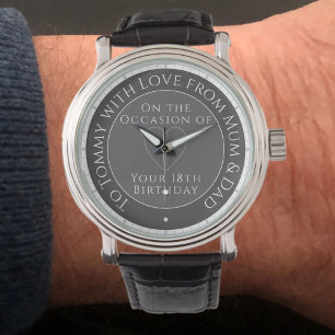 Gift for Son på hans artonde födelsedag Armbandsur