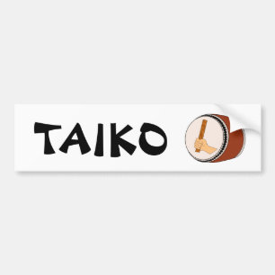 Gift för Taiko Drummer Taiko Drum Japanska Bildekal