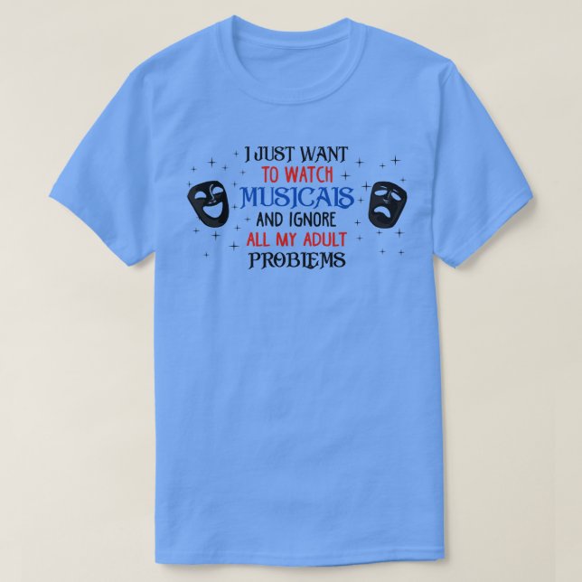 Gift för Theater Älskare T Shirt (Design framsida)