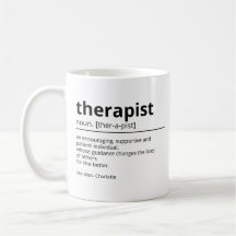 Gift for Therapist - Terapist definition mugg - Th