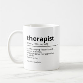 Gift for Therapist - Terapist definition mugg - Th