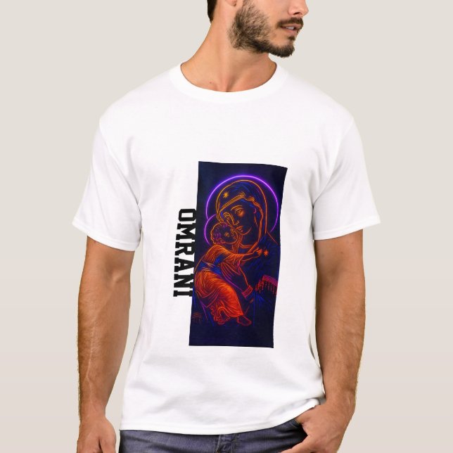 Gift från Gud - Välsignad Mor Holding Child T-Sh T Shirt (Framsida)