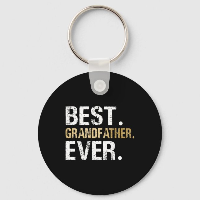 Gift från mordotter Grandson Best Grandfather Nyckelring (Framsida)