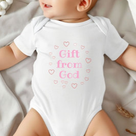 Gift From God, Religious Girl Baby Gift, Bapstism T Shirt