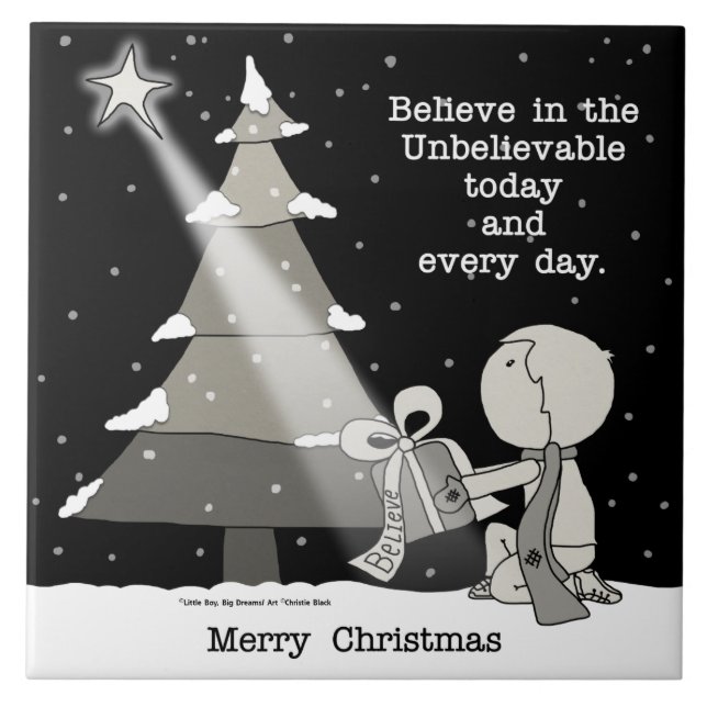 Gift Giver-God jul Kakelplatta (Framsidan)