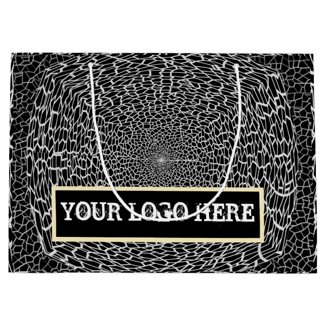 GIFT GOLDEN_ BLACK_SILVER LARGE GIFT BAG (Framsidan)