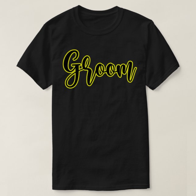 Gift gul text t shirt (Design framsida)