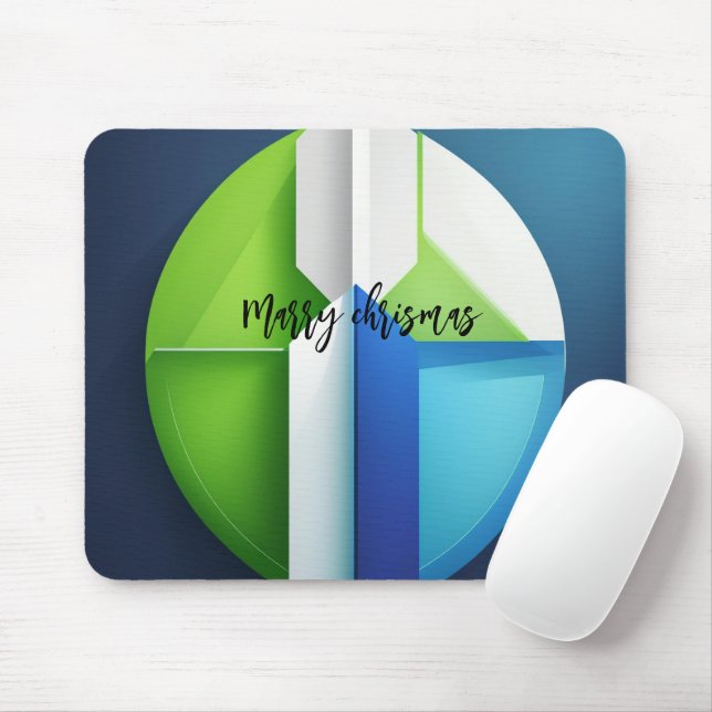 Gift Haroon Modern Chrisam 3D Foto Grid Mouse Pad Musmatta (Med mus)