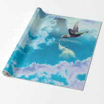 GIFT HUMINGBIRD IN MORNING Wrapping Papper
