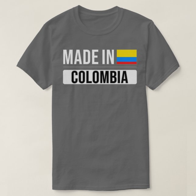 Gift i Colombia med rötter för Colombia T Shirt (Design framsida)
