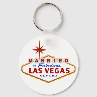 Gift i Fabulous Las Vegas, Nevada nyon-skylt Nyckelring