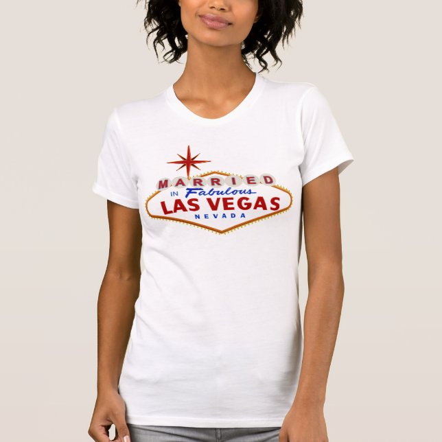 Gift i Fabulous Las Vegas, Nevada nyon-skylt T-shirt (Framsida)