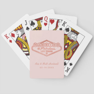 Gift i Fabulous Las Vegas Ro Guld Bröllop Casinokort