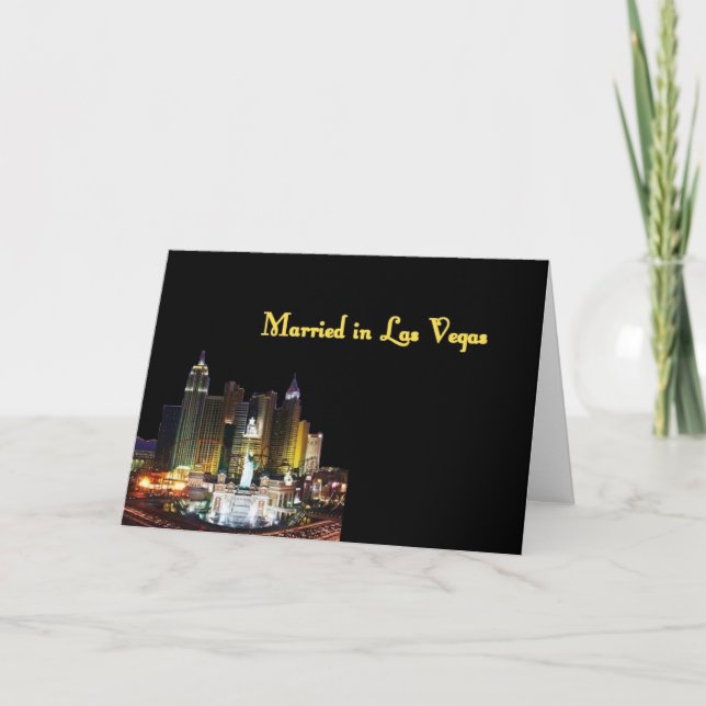 Gift i Las Vegas Card Kort (Framsida)