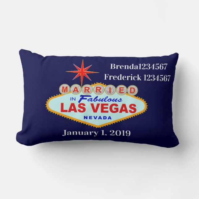 Gift i Las Vegas Dekorativ kudde (Framsida)