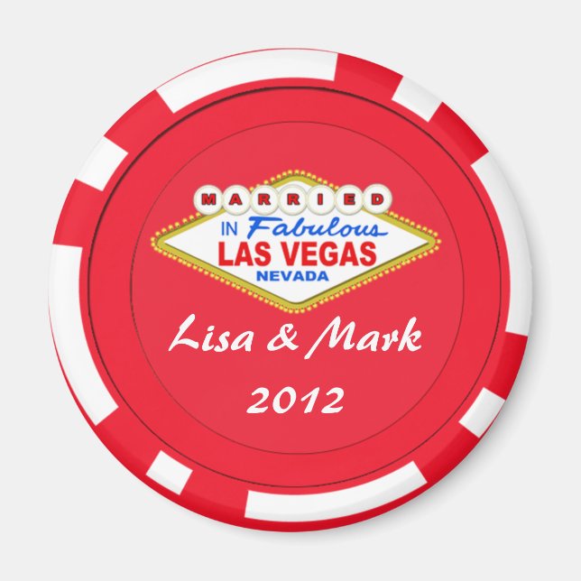 Gift i Las Vegas Magnet (Framsidan)