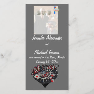Gift i Las Vegas Photo Announcement Meddelande