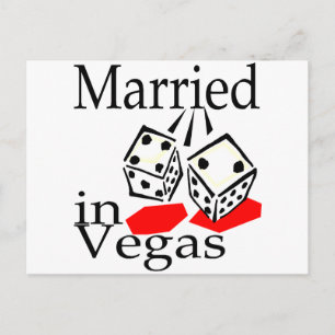 Gift i Vegas (Dice) Vykort