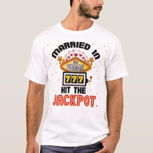 Gift i Vegas Jackpot Casino Bröllop par T-S T Shirt