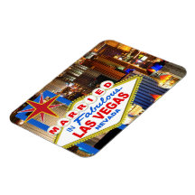 Gift i Vegas Kylskåpsmagnet