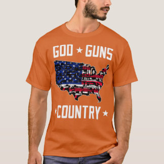 Gift-idé om poliser, Guds vapen, land T Shirt