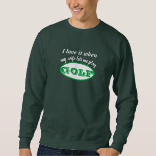 Gift Idea for Golf Vacations, Anpassningsbar Golf Lång Ärmad Tröja