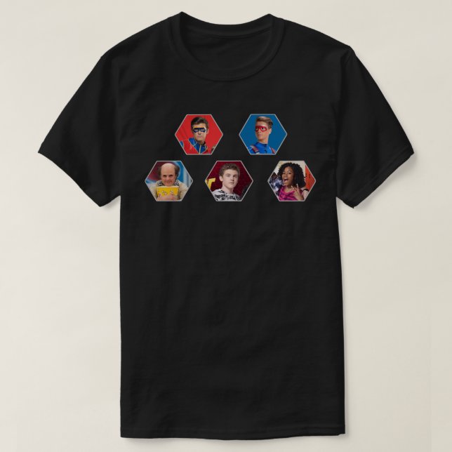 Gift Idea Henry Danger Hexagon Family Birthday Fam T Shirt (Design framsida)