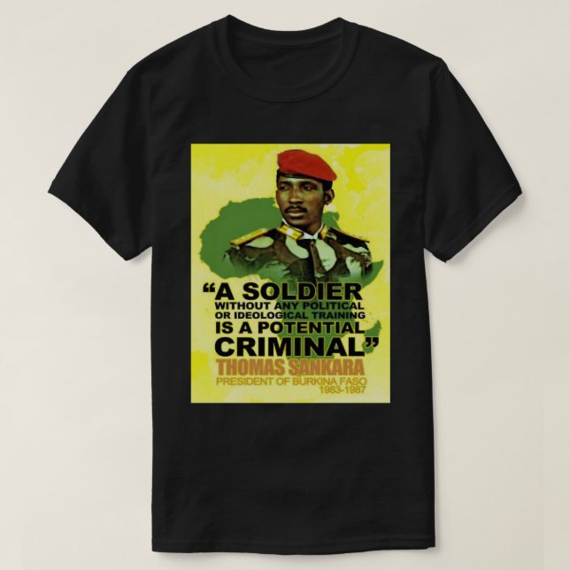 Gift Idea Thomas Revolutionary Sankara Funny Graph T Shirt (Design framsida)
