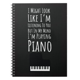 Gift Ideas For Piano Players Music Lover Pianist Anteckningsbok