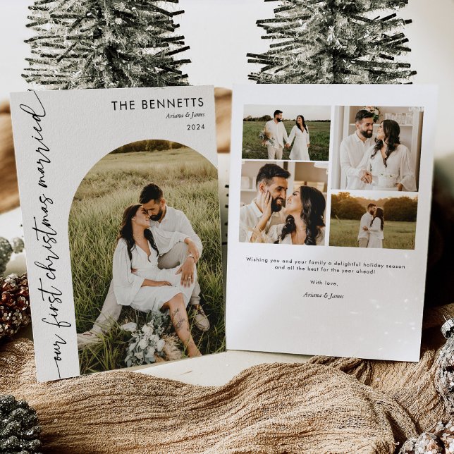 Gift jul - multifoto Arch-jul Julkort (Skapare uppladdad)