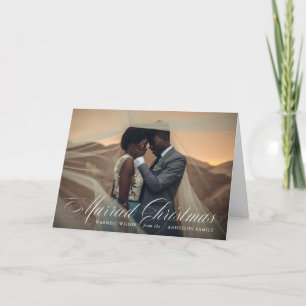 Gift jul   Rött Helgdag-mappat kort