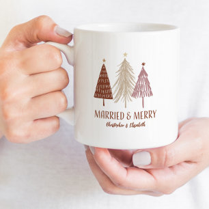 Gift Julgransfirande Herr Fru Första Julen Kaffemugg
