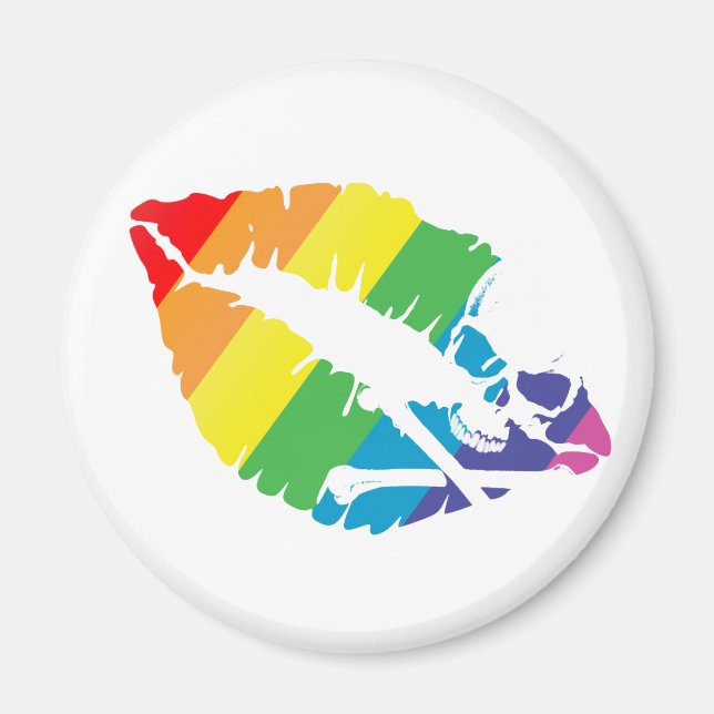 gift läppar magnet (Framsidan)