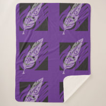 Gift - Lila, Tiled Sherpa Blanket