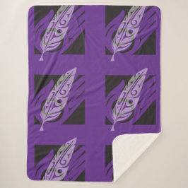 Gift - Lila, Tiled Sherpa Blanket